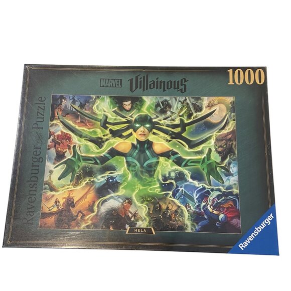 Marvel Villainous 1000-Piece Puzzle By Ravensburger Featuring Hela & Iconic Vill - Picture 5 of 14